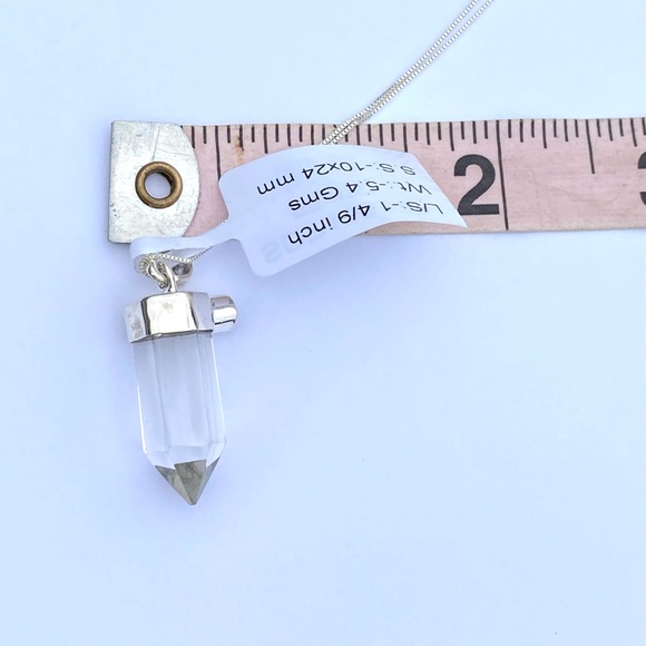 White Quartz & Garnet Necklace - Picture 16 of 16